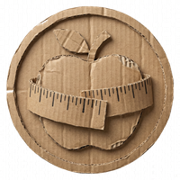 Cardboard badge